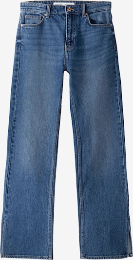 Jeans Bershka pe albastru denim, Vizualizare produs