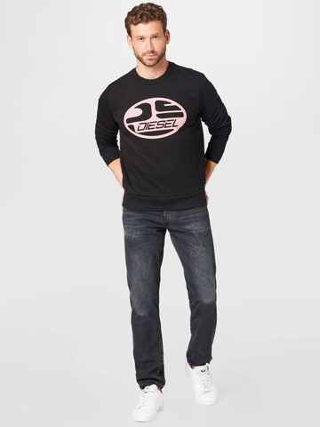 DIESEL Sweatshirt 'GINN' in Black