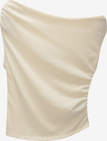 Pull&Bear Top | bež barva: sprednja stran