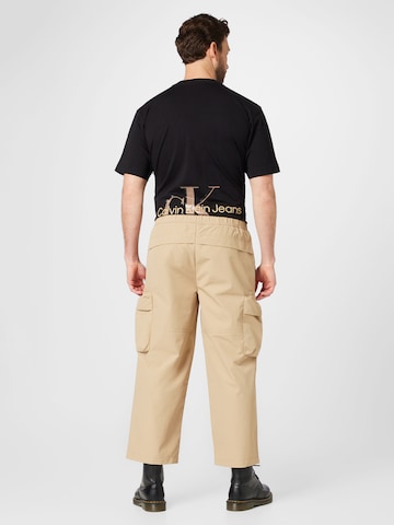 Calvin Klein Jeans Loosefit Παντελόνι cargo σε μπεζ