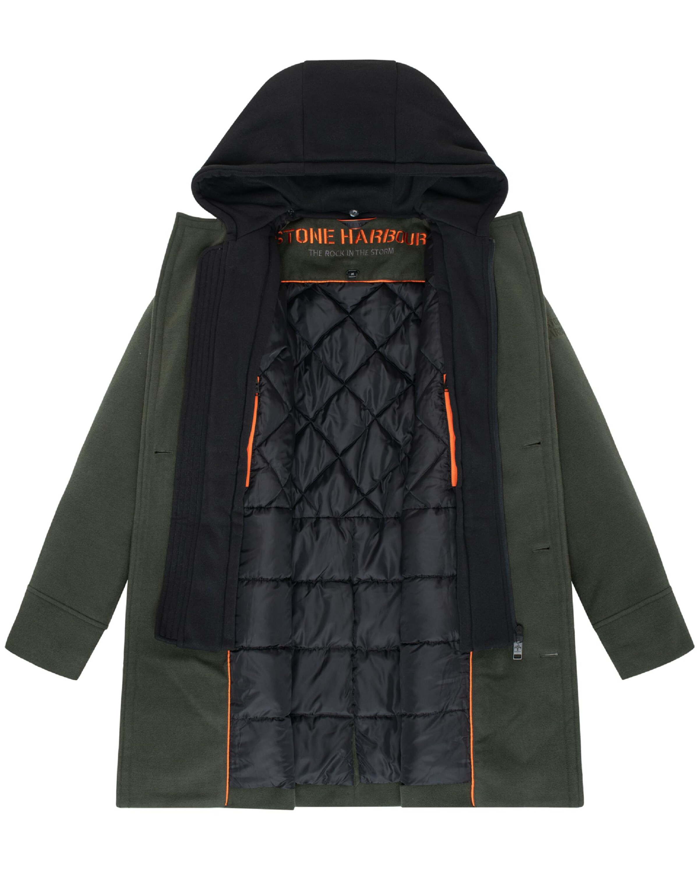 STONE HARBOUR Winterjas 'Darioon XX' in Groen