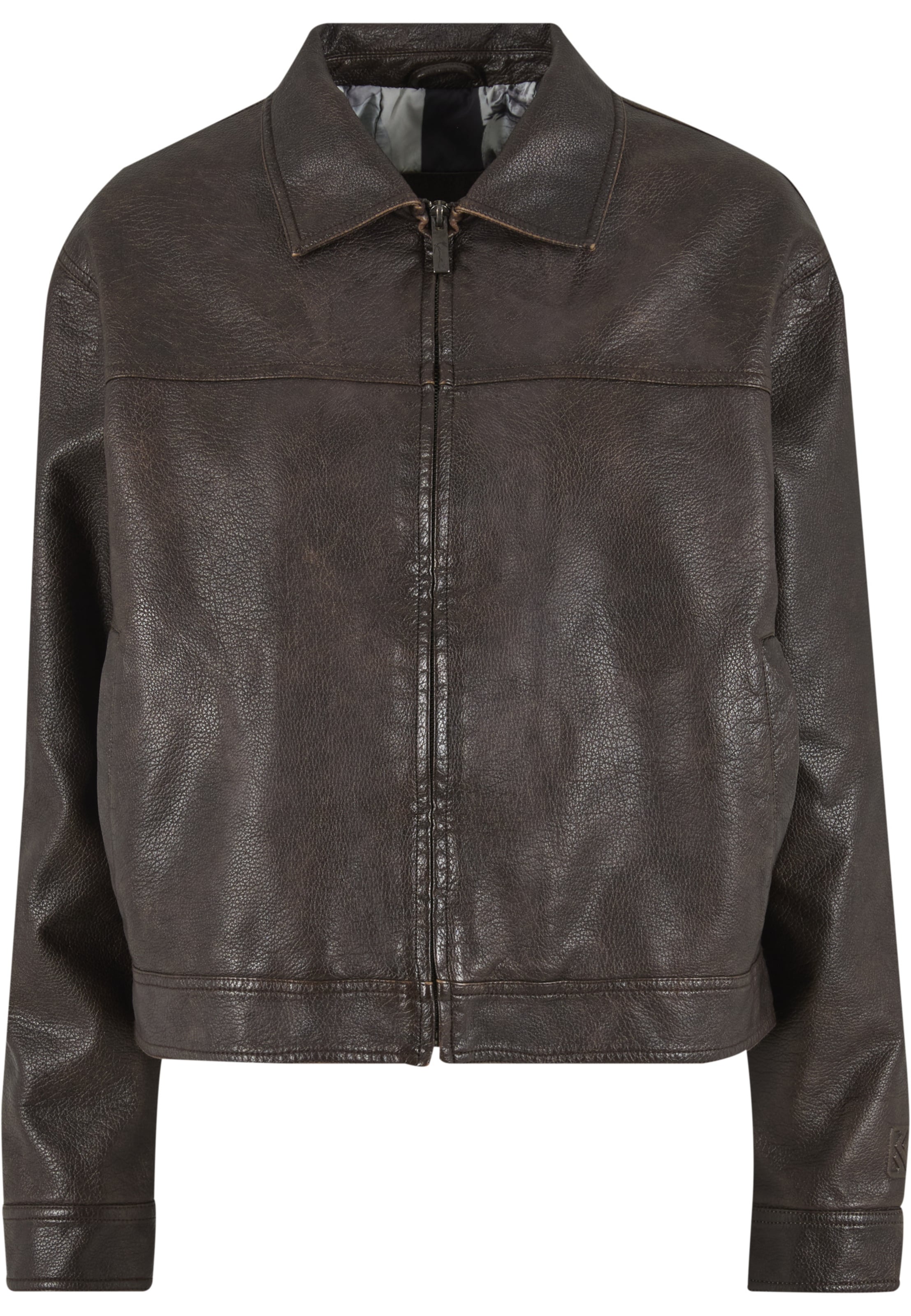 Karl Kani Veste mi-saison en chocolat, Vue avec produit