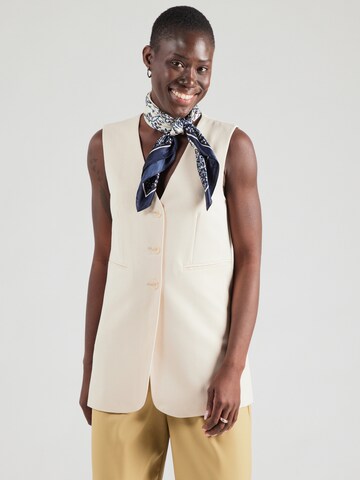 Gilet de costume 'PCKamil' PIECES en beige : devant