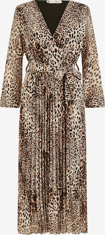 Yumi - Vestido en marrón: frente