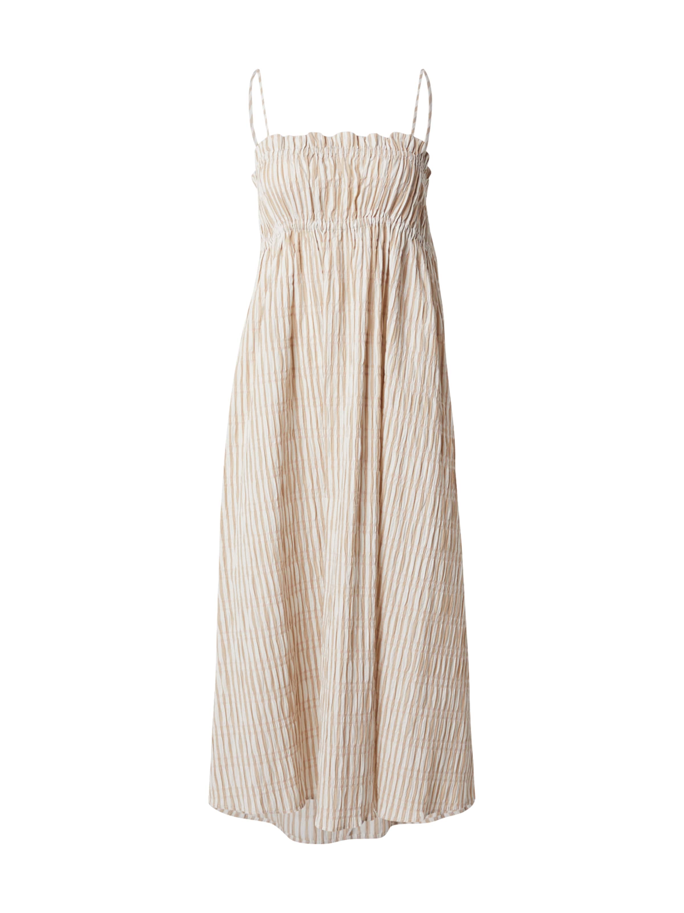 OBJECT - Vestido de verano 'OBJFine' en beige: frente