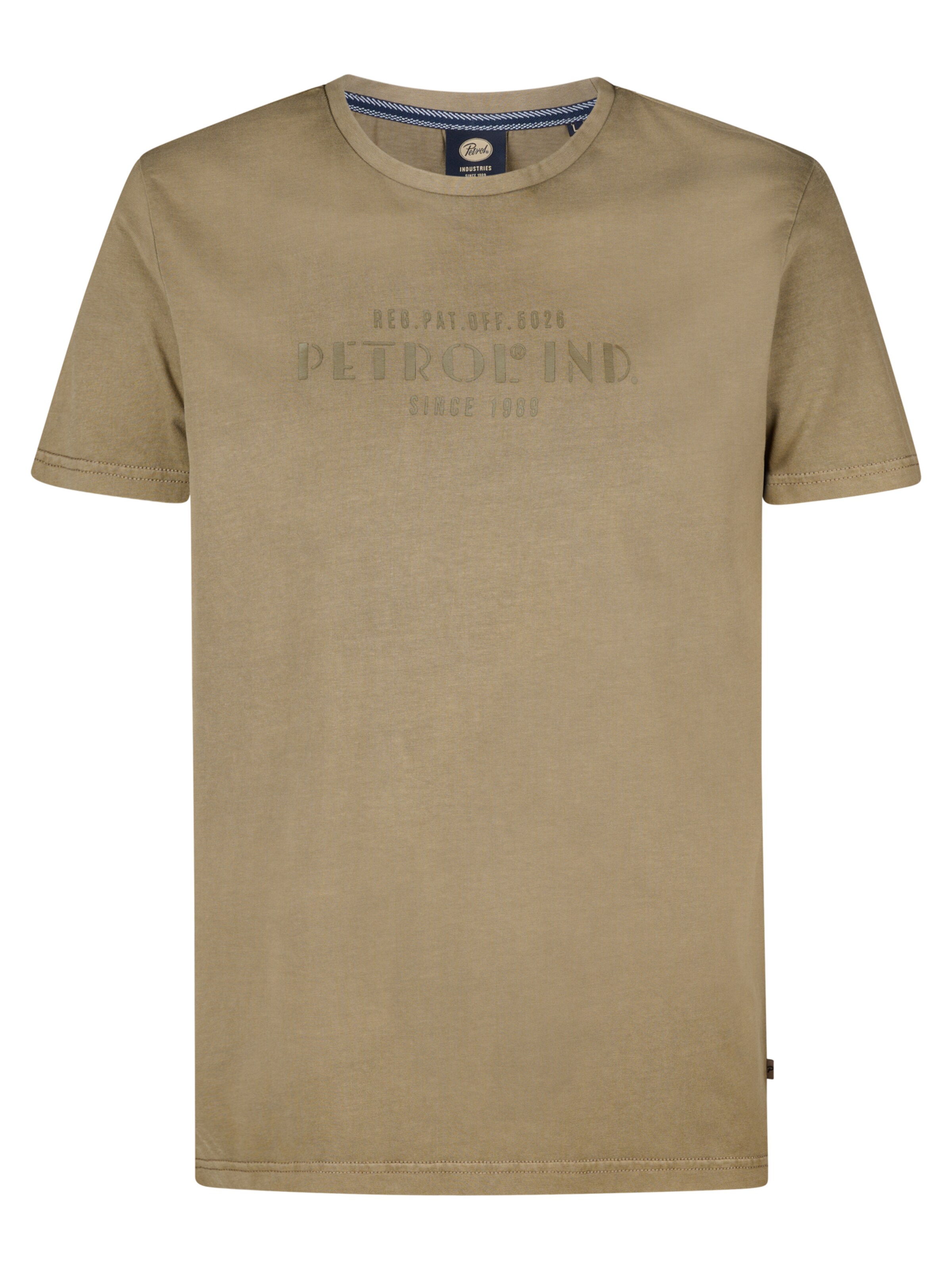 Petrol Industries Tričko 'Cobia' - Hnedá: predná strana
