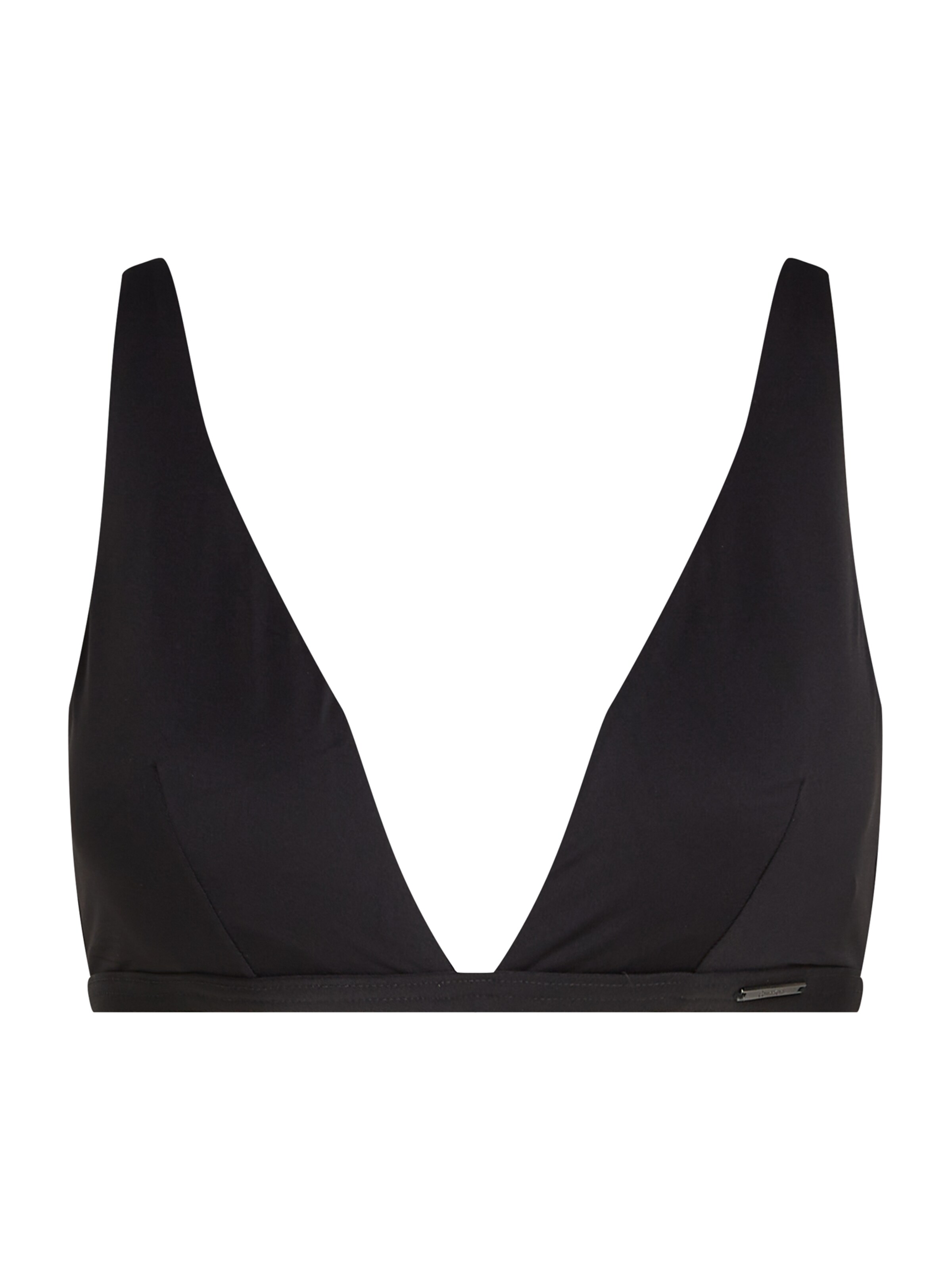 Calvin Klein Swimwear Kolmnurk Bikiinitopp 'Essentials', värv must: eest vaates