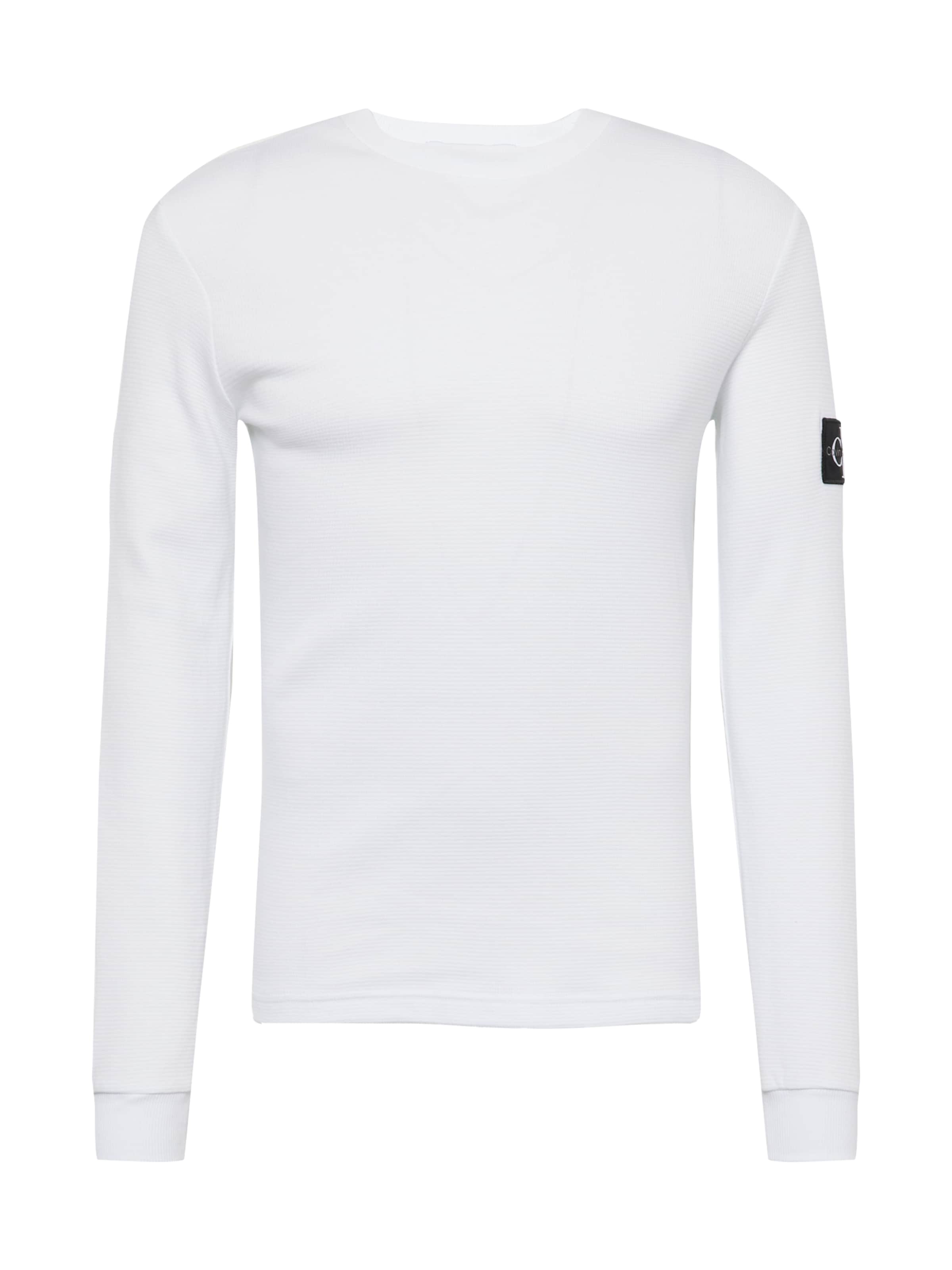 T-Shirt Calvin Klein Jeans en blanc : devant