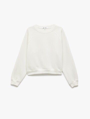 Koton Sweatshirt in Weiß: Vorderseite
