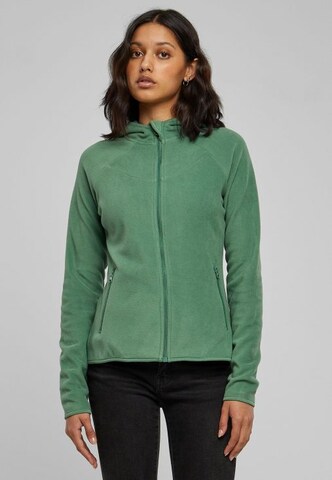 Urban Classics Fleece jas in Groen: voorkant