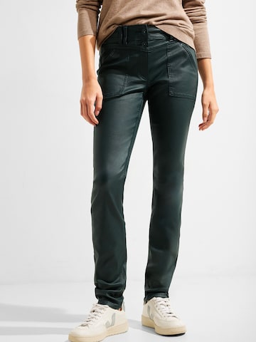 CECIL Slim fit Pants 'Toronto' in Green: front