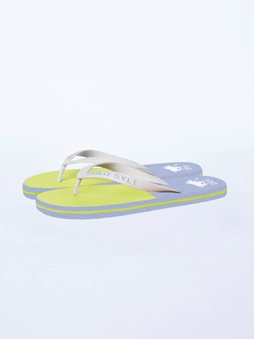 Polo Sylt T-Bar Sandals in White: front