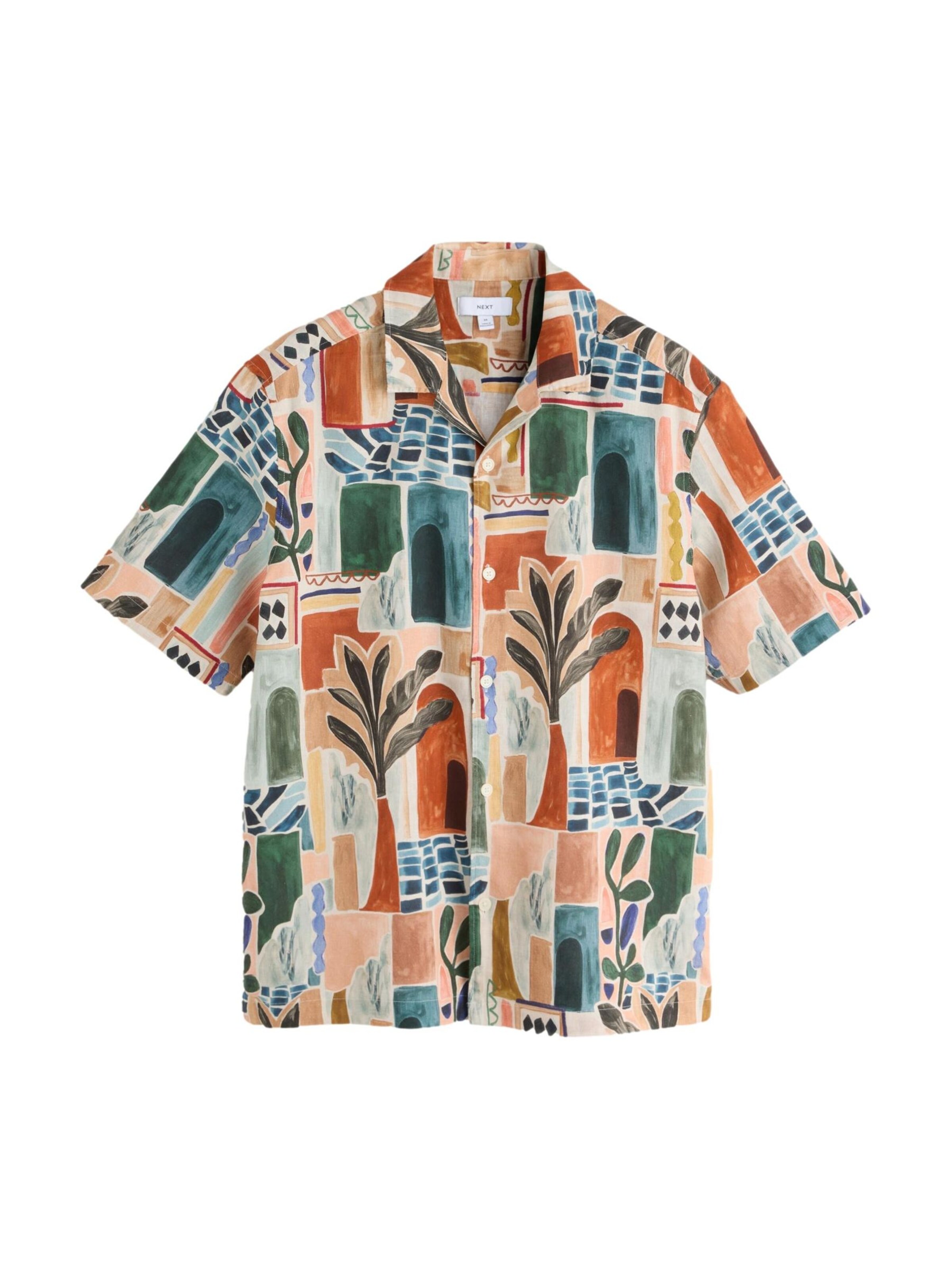 Next Button Up Shirt in Green: front