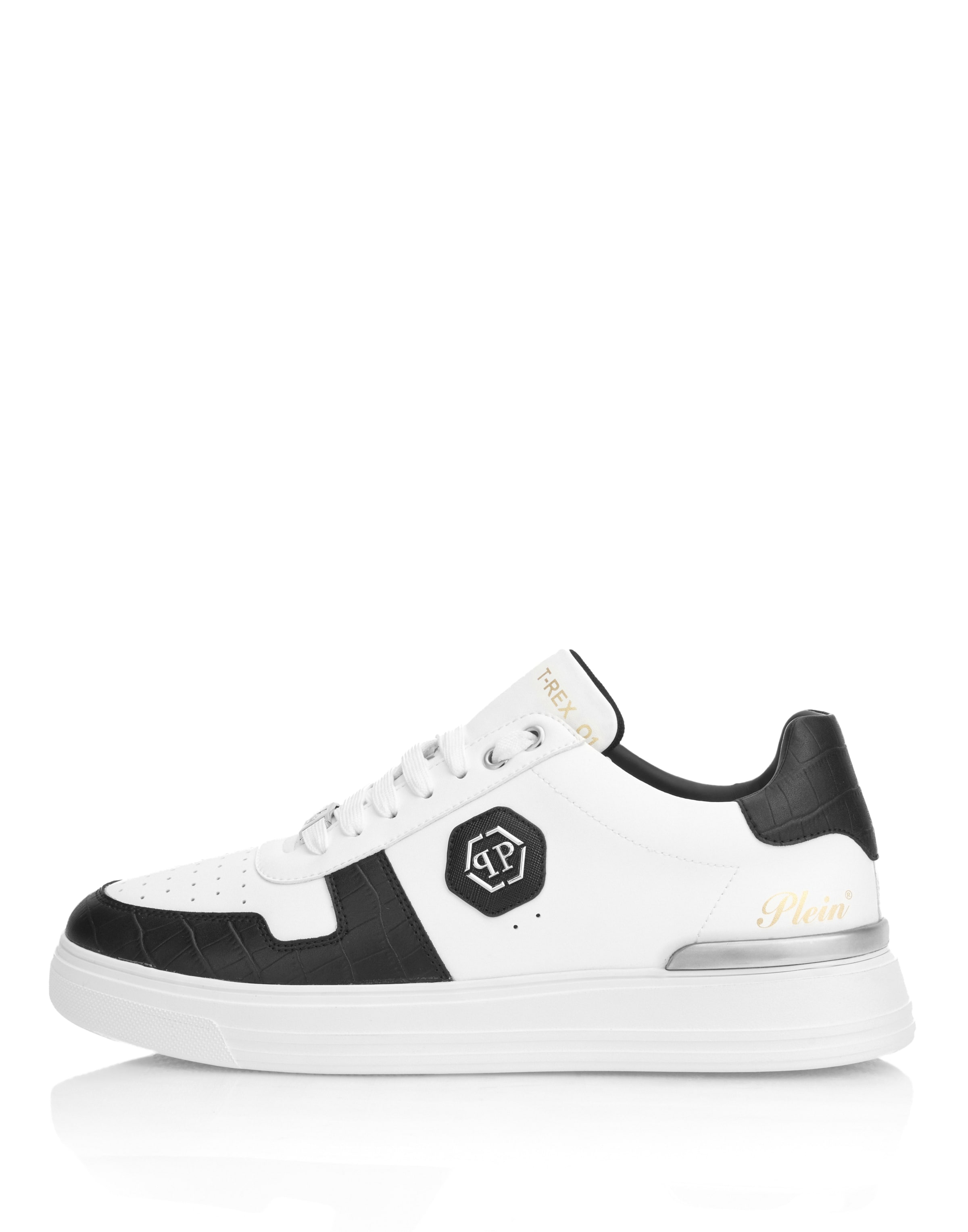 Philipp Plein - Zapatillas deportivas bajas 'Cocco' en blanco: frente