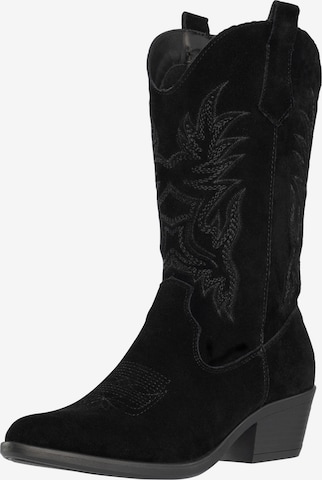 Salinyang Comwboystøvler i sort: forside