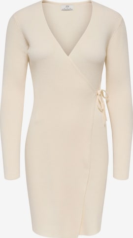 JDY Gebreide jurk 'JDYPRIME' in Beige: voorkant