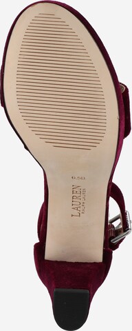 Lauren Ralph Lauren Strap Sandals 'SYLVIA' in Red