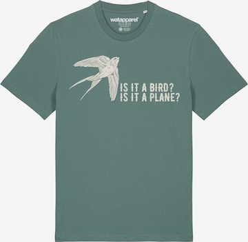T-Shirt 'Is it a bird' Watapparel en vert : devant