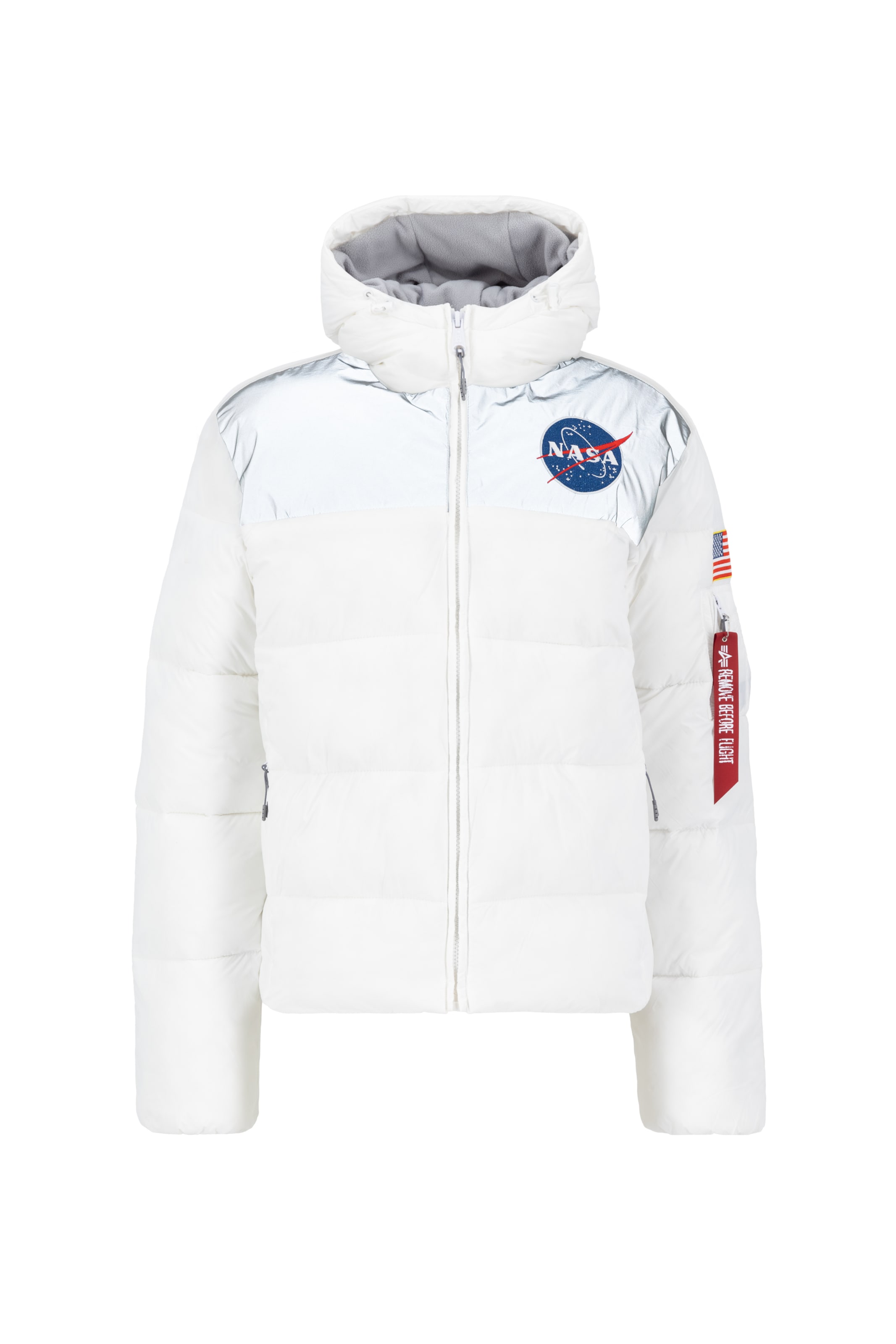 balts ALPHA INDUSTRIES Starpsezonu jaka 'HP NASA'