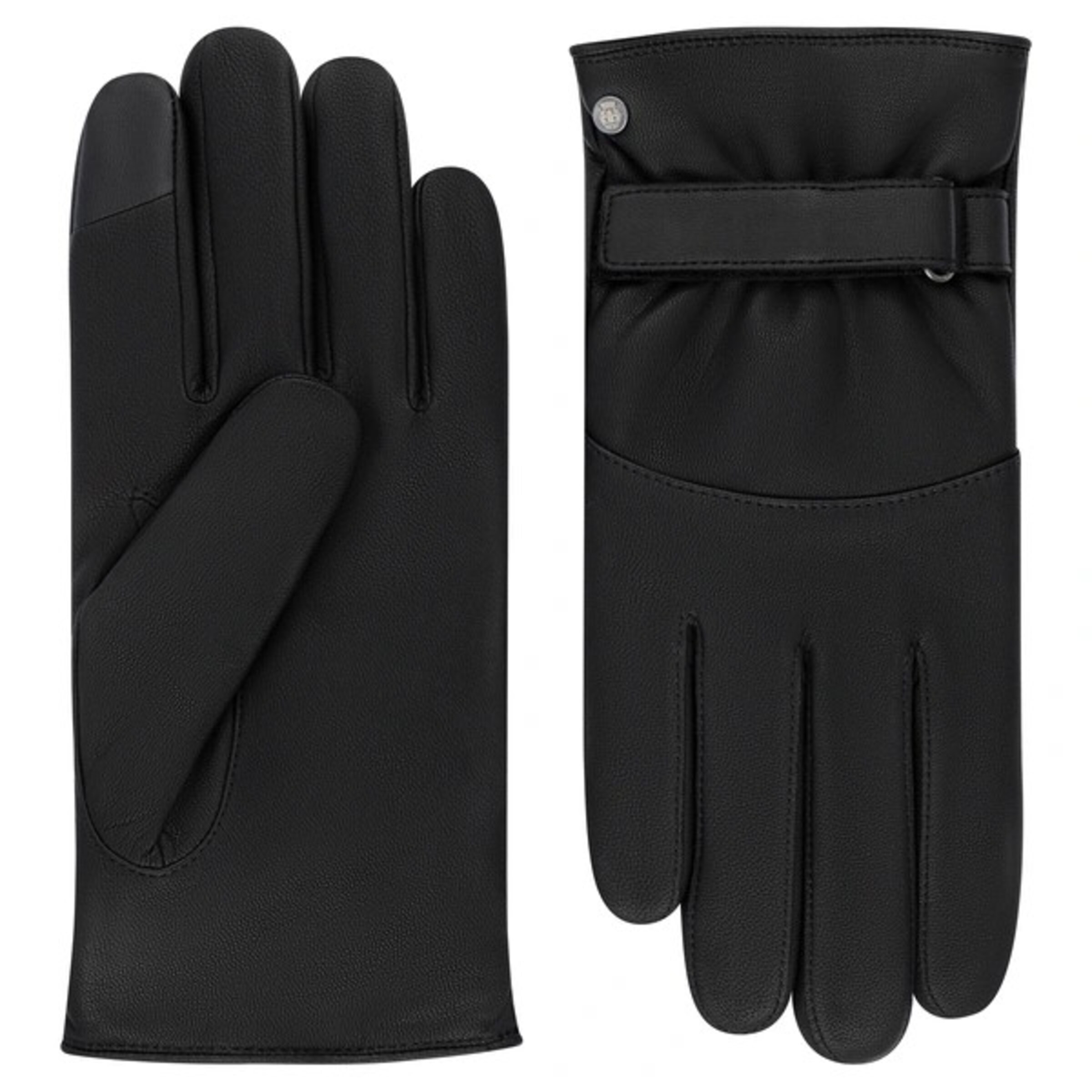 Roeckl Lederhandschuhe 'HOWELL TOUCH' in Schwarz: Vorderseite
