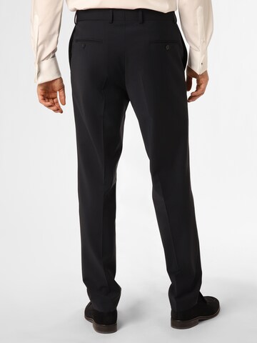 Andrew James Regular Pleated Pants 'Carter' in Black