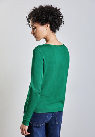 STREET ONE Weicher Strickpullover in Grün