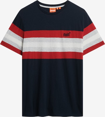 T-Shirt 'Essentials' Superdry en bleu : devant