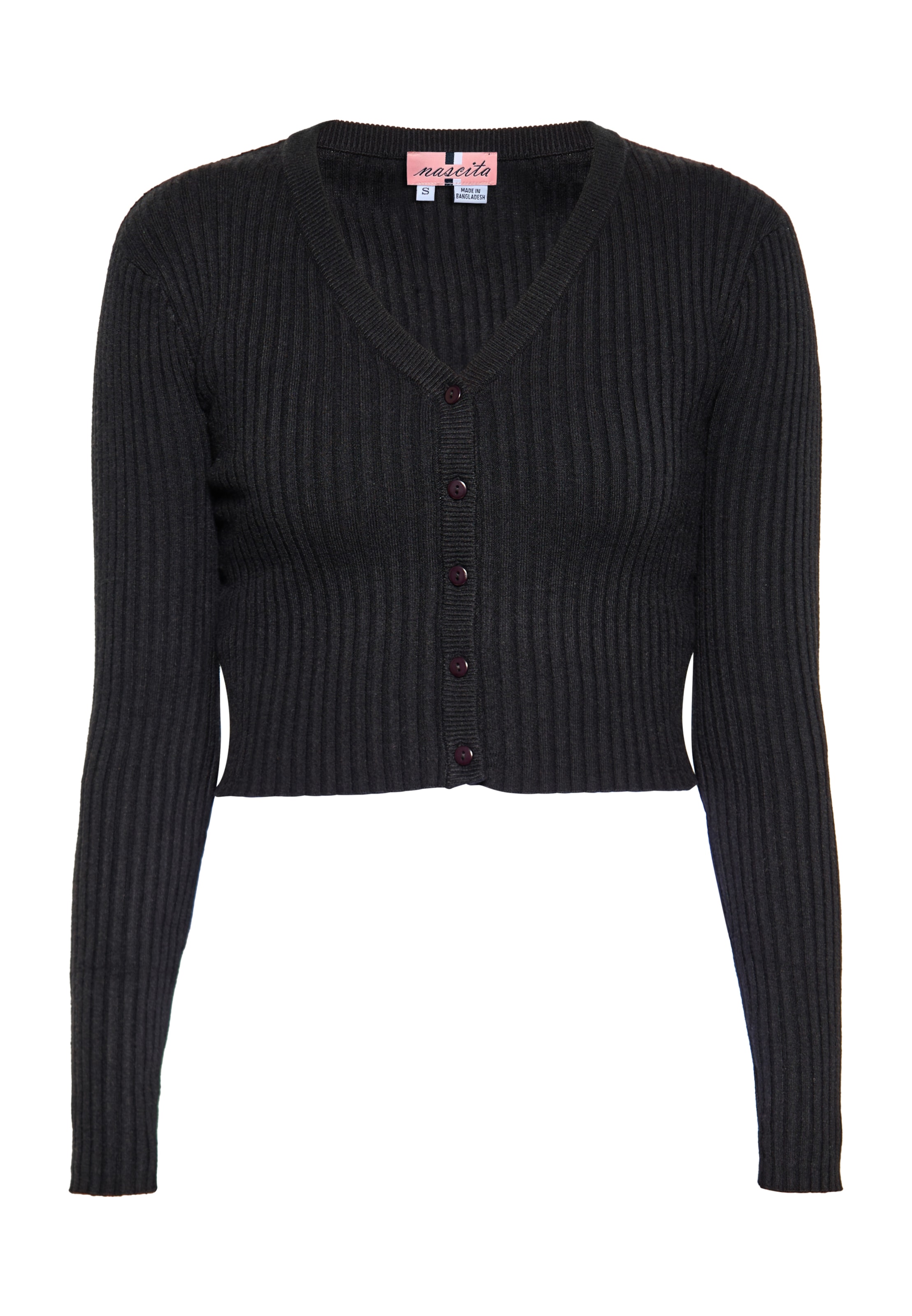 swirly Neuletakki värissä musta: etupuoli