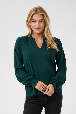 Kaffe Blouse 'Charlotte' in Groen: voorkant