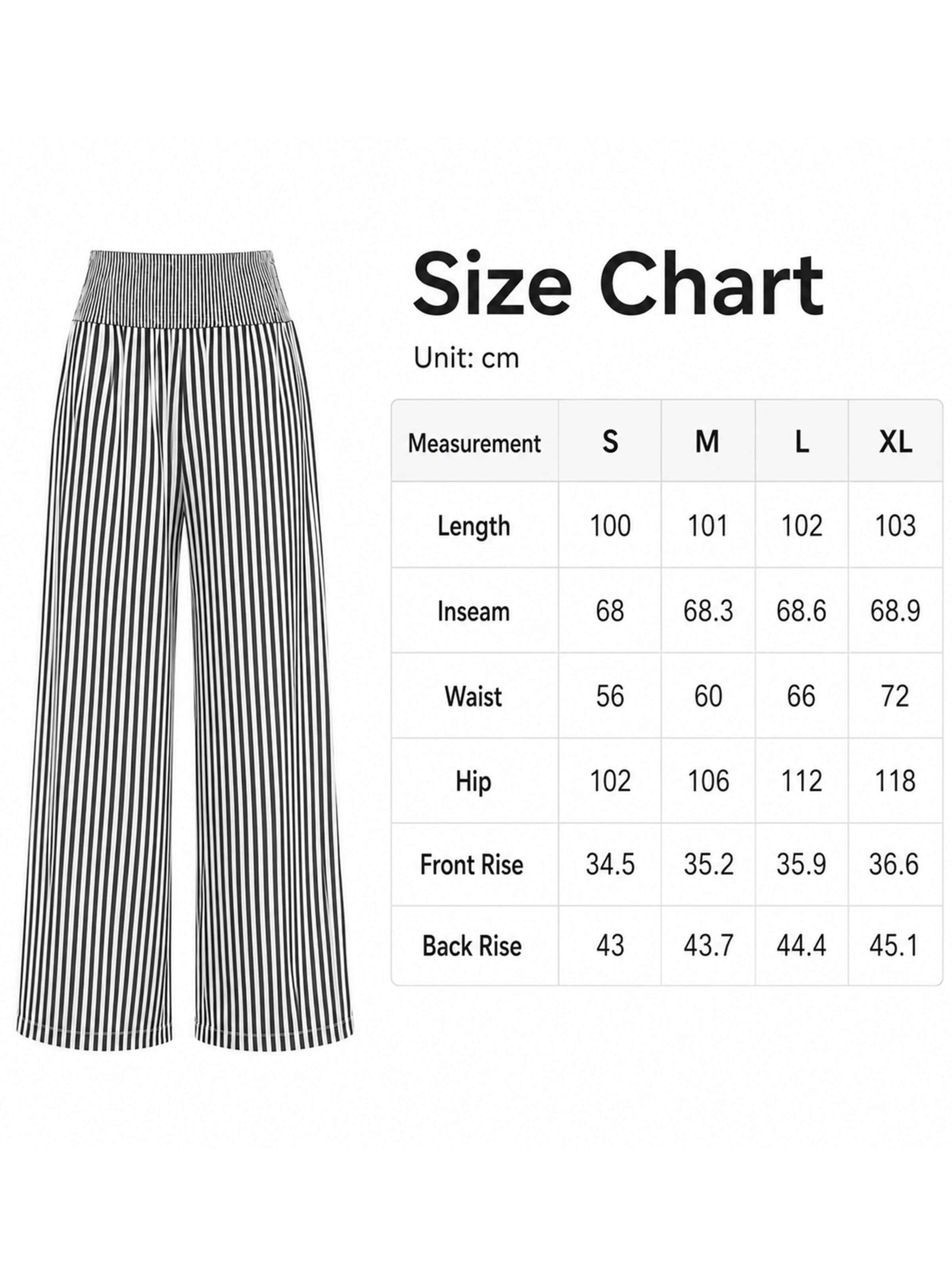 MEETWEE Wide Leg Hose‌‌‌‌‌‌ in Schwarz