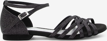 Dancing Queens Strap Sandals 'Joy' in Black: front