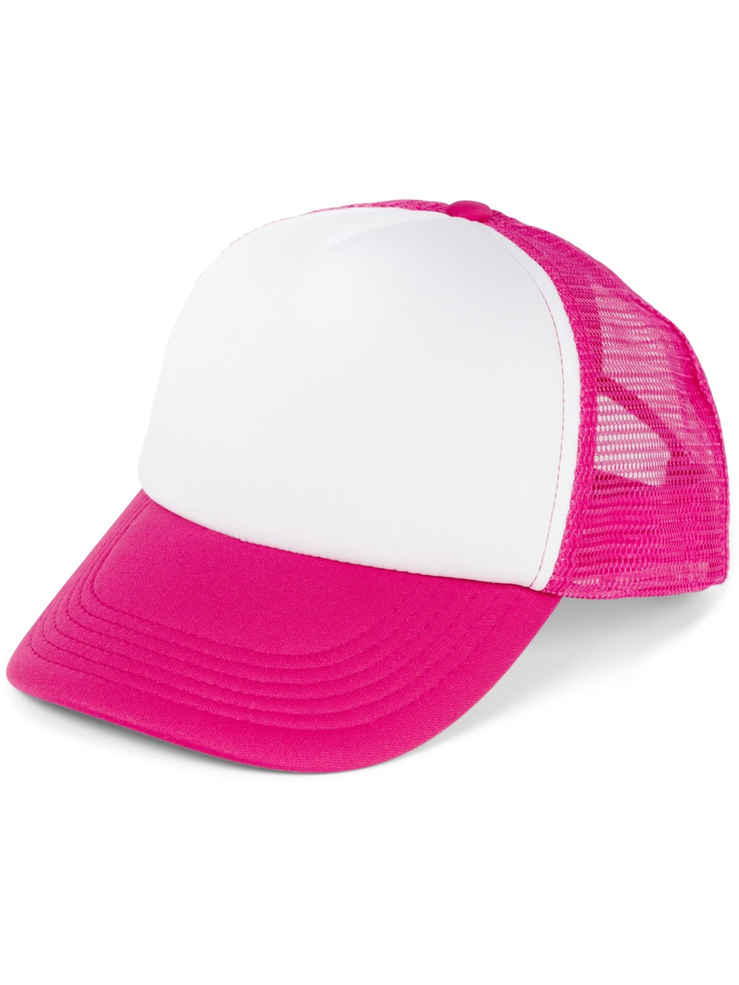 styleBREAKER Cap 'Trucker Cap 5-Panel Mesh' in Pink: front