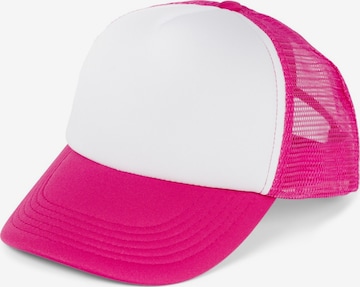 styleBREAKER Cap 'Trucker Cap 5-Panel Mesh' in Pink: front