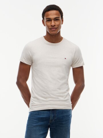 TOMMY HILFIGER Slim fit Póló - bézs: elől