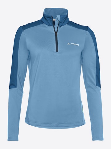 VAUDE Sports sweater 'Livigno' in Blue: front