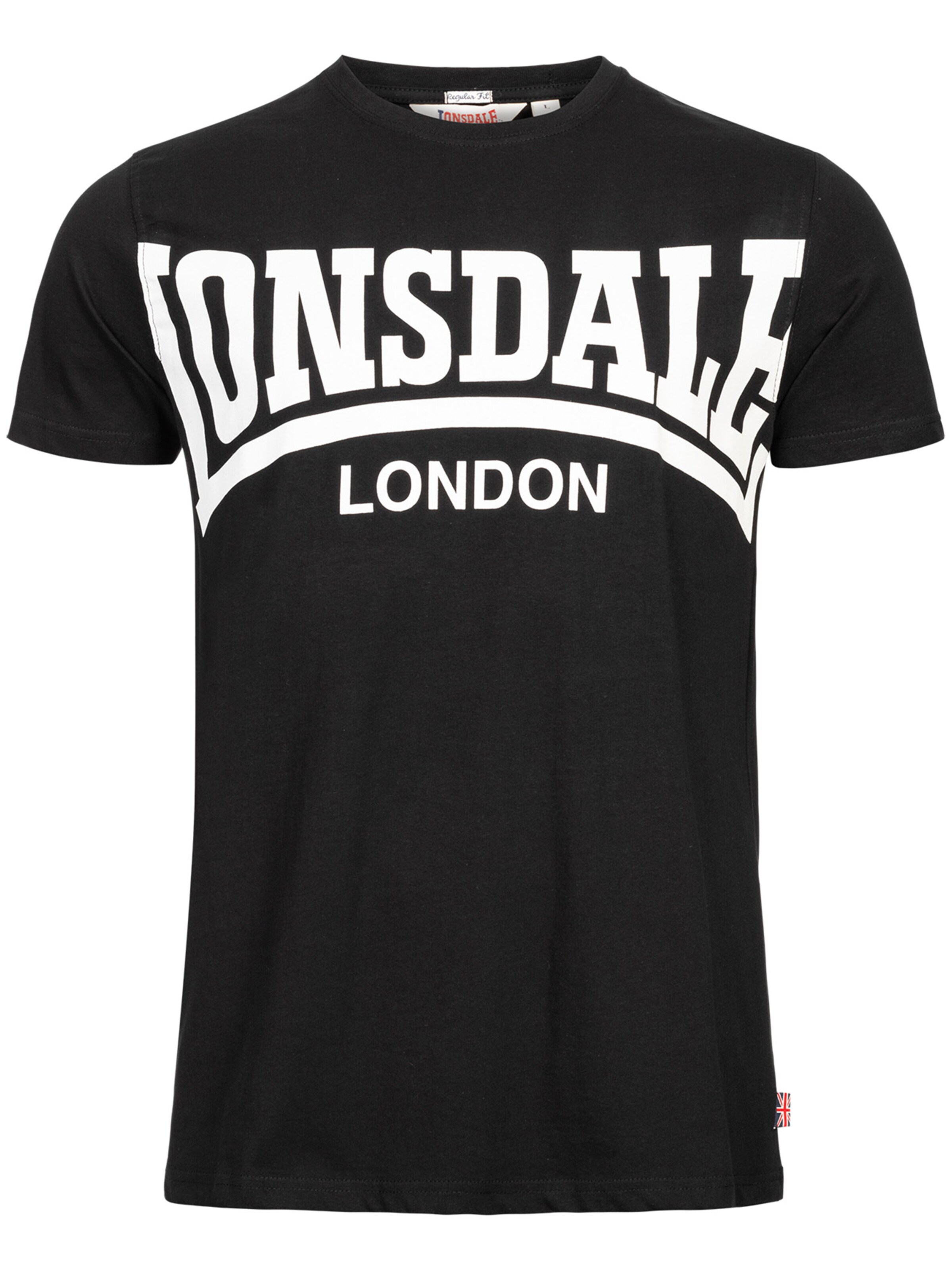 LONSDALE Shirt 'York' in Black: front