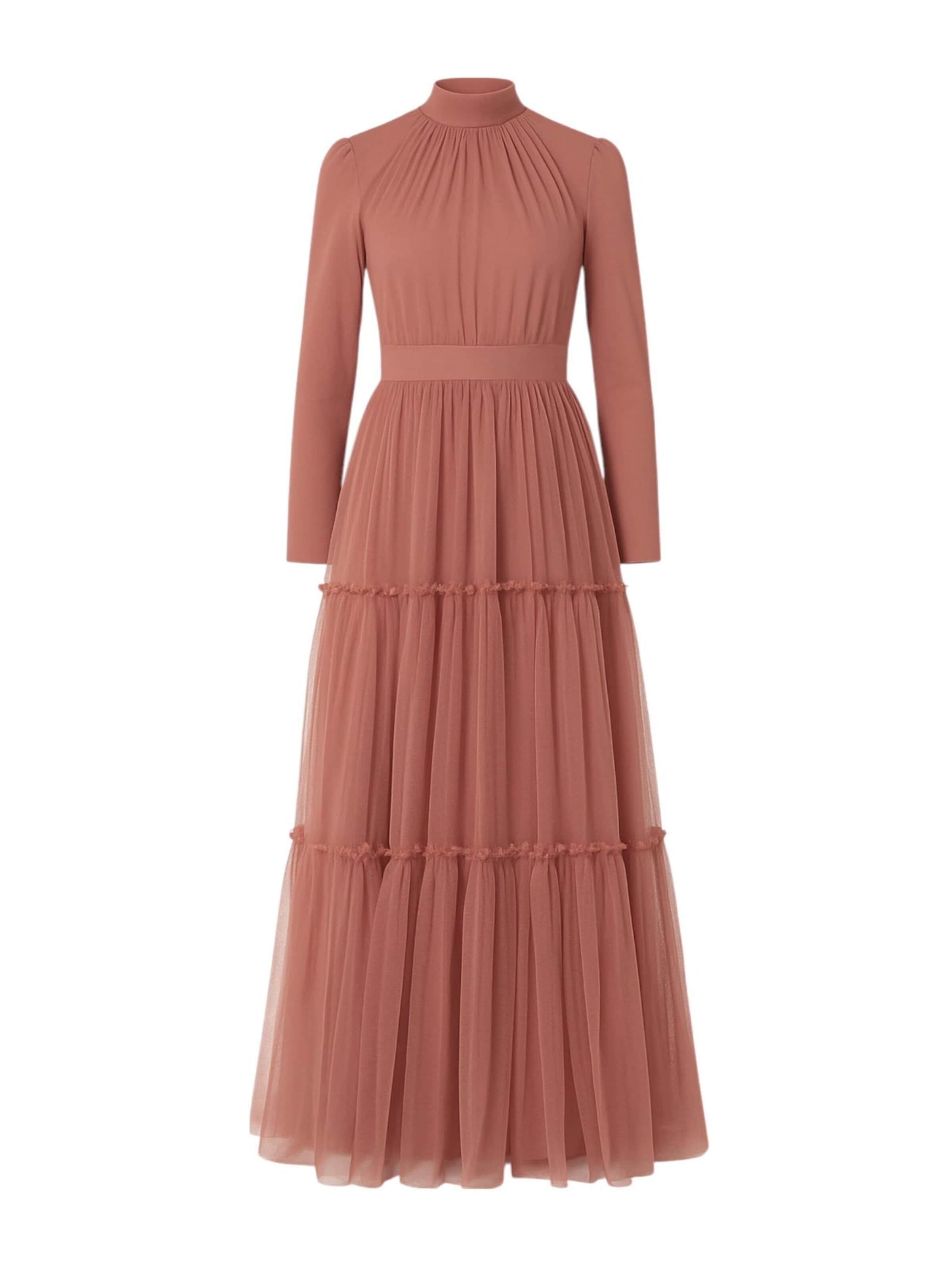 fashionshowcase Evening Dress 'LAYLA' in Orange: front