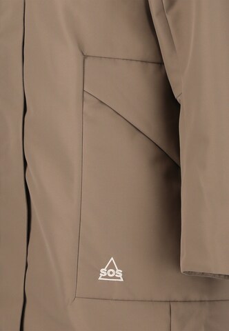SOS Winter Jacket 'Trikora' in Brown