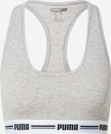 PUMA - Soutien Bustier Soutien em cinzento: frente