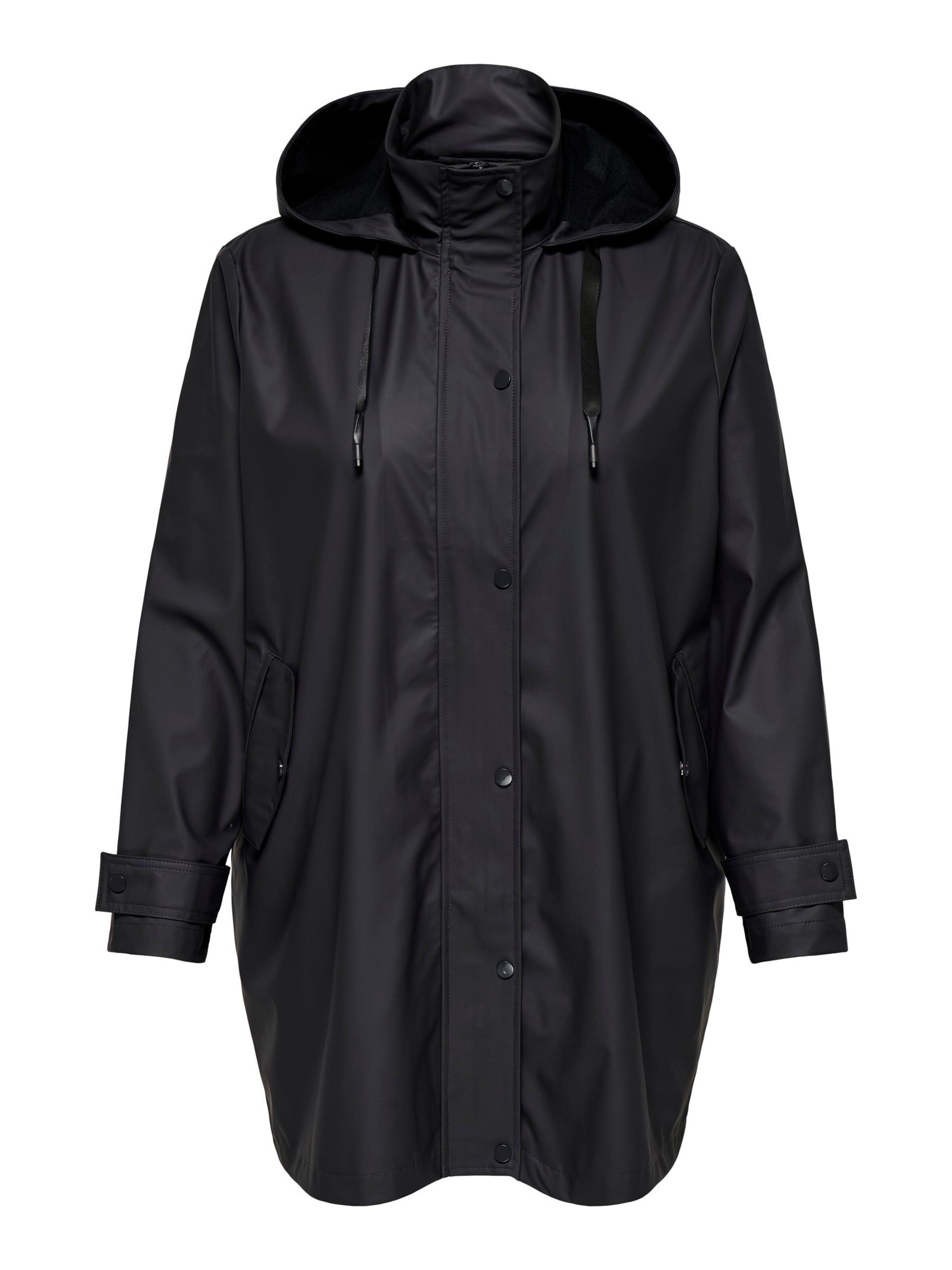 ONLY Carmakoma - Abrigo funcional 'CARLili' en negro: frente