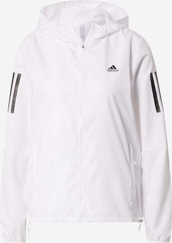 ADIDAS SPORTSWEAR Športna jakna 'Own The Run ' | bela barva: sprednja stran