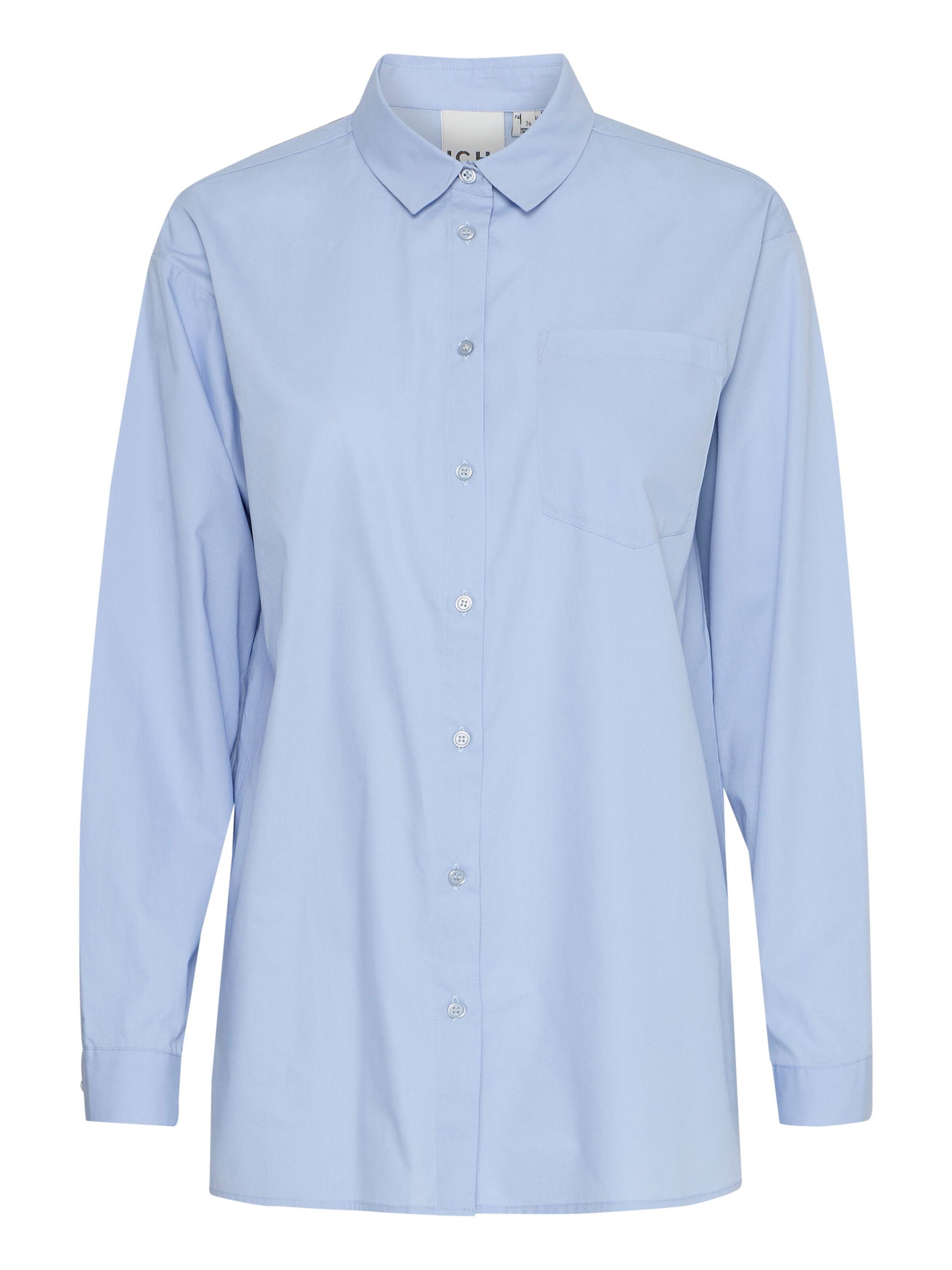 ICHI Blouse 'GESTA' in Blauw: voorkant