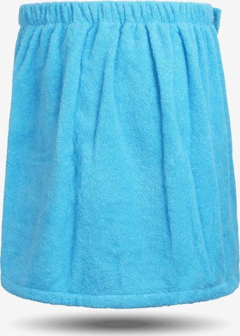 normani Short Bathrobe ' Mersin ' in Blue