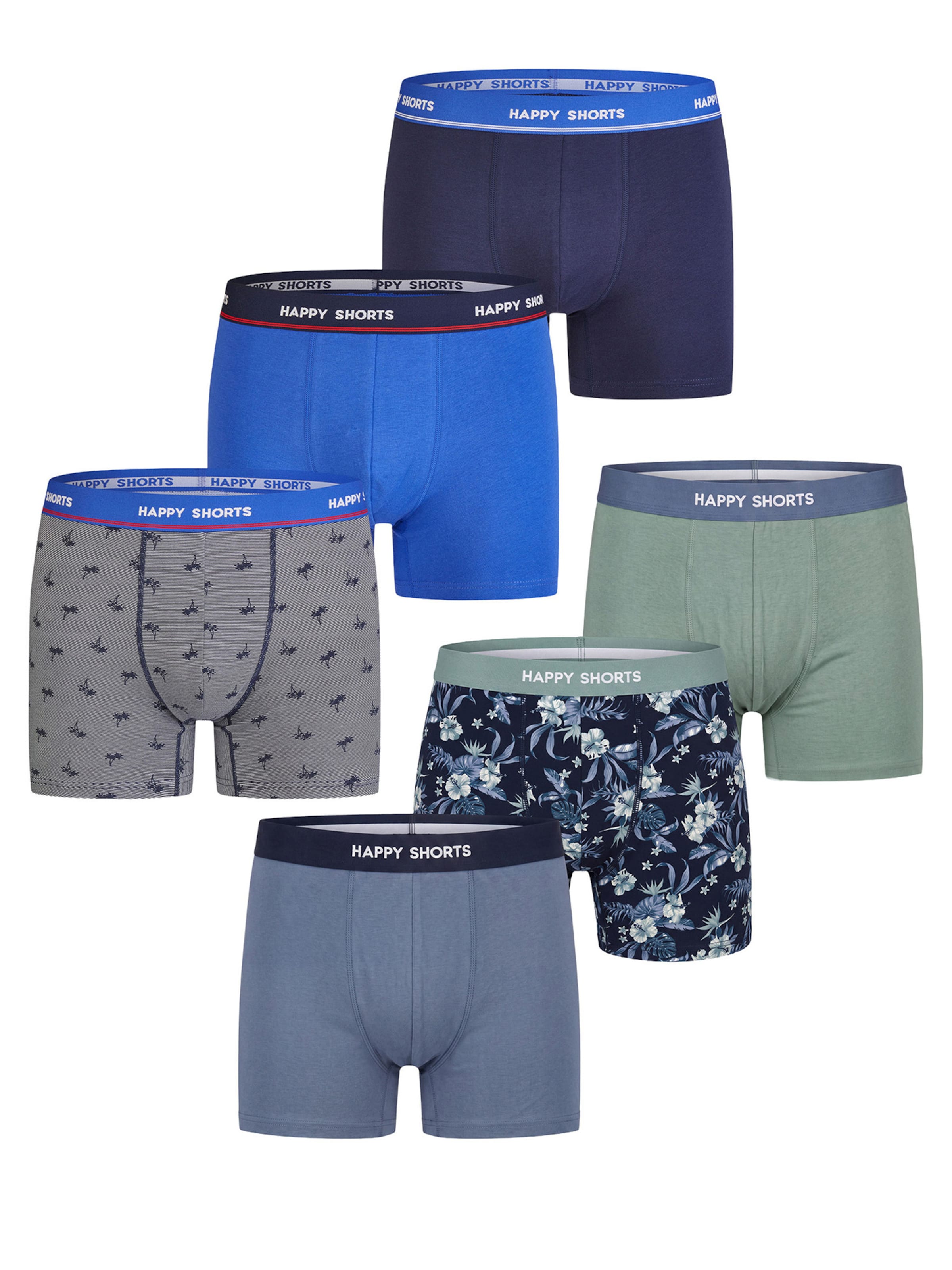 Happy Shorts - Boxers ' Tropic-Prints ' em mistura de cores: frente