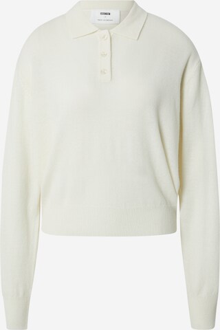 ABOUT YOU x Marie von Behrens Sweater 'Claude' in White: front
