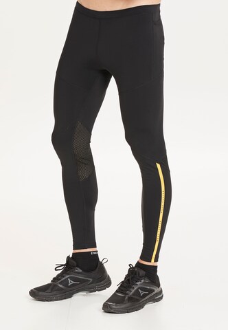 ENDURANCE Slim fit Workout Pants in Black: front