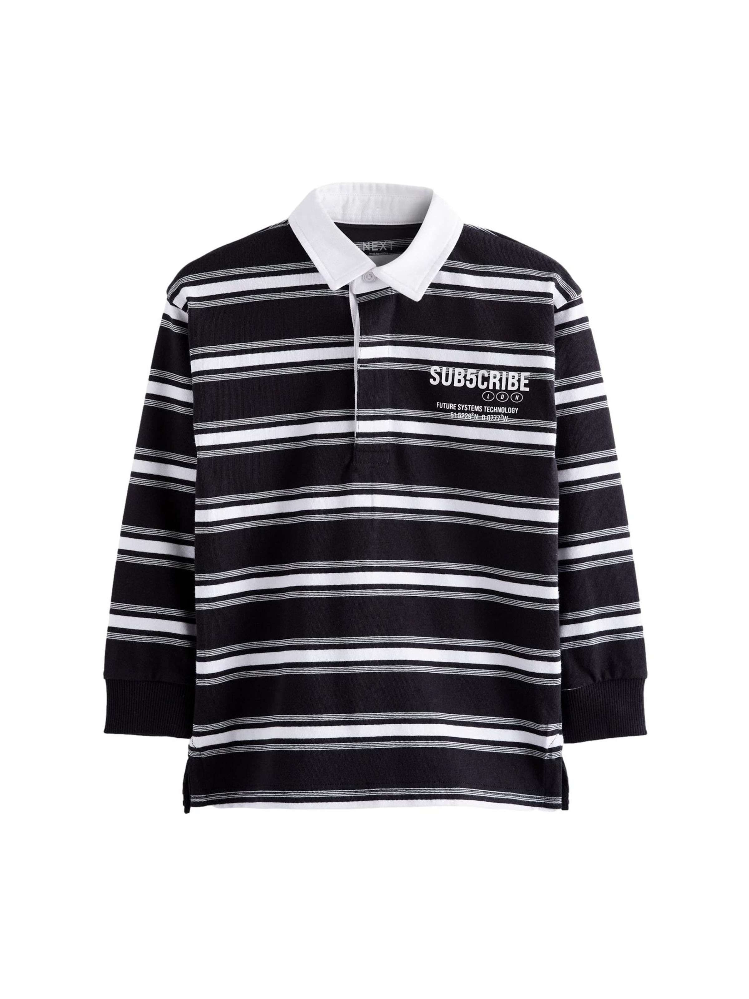 Next Shirt in Black: front