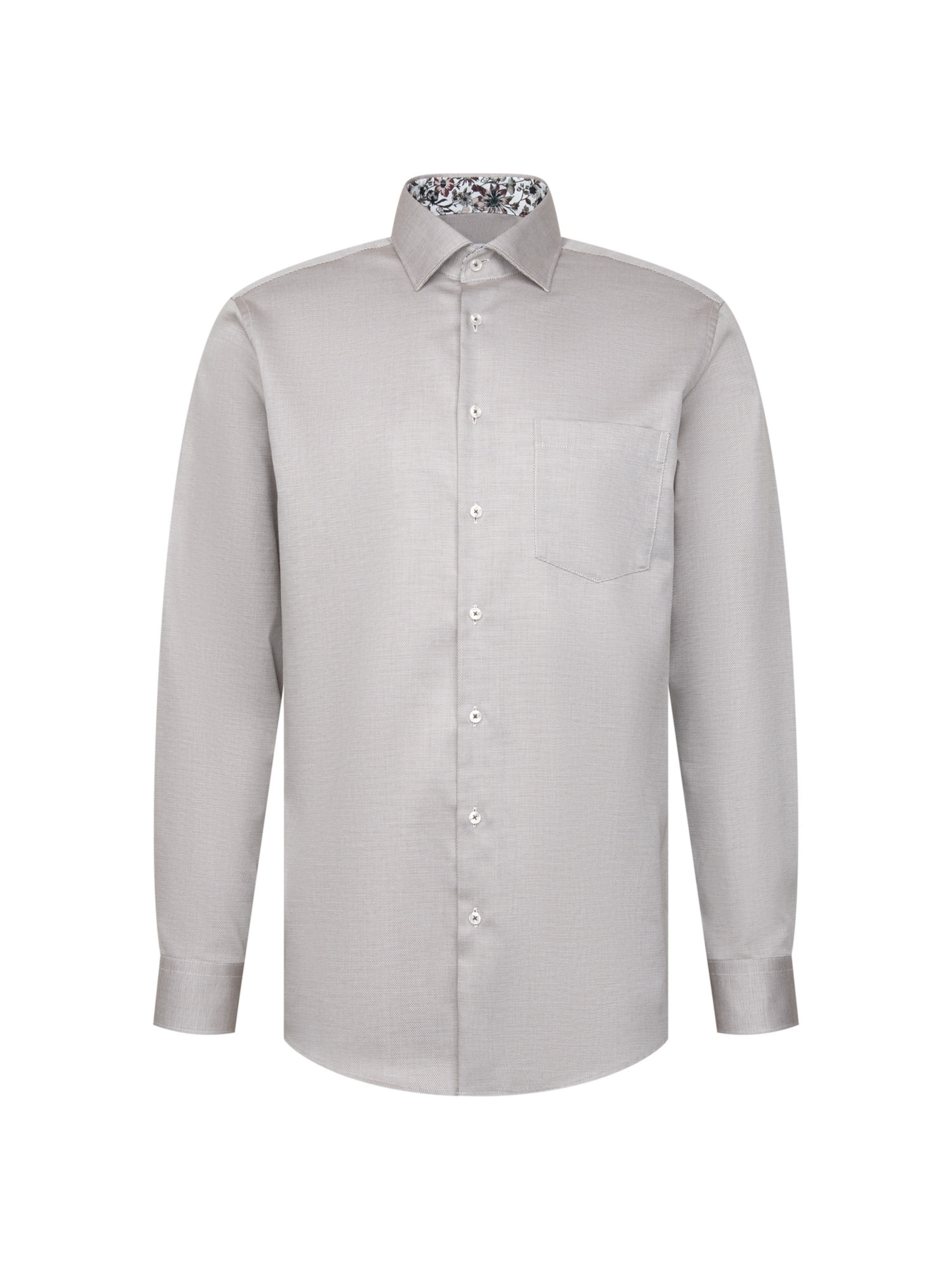 Chemise business 'Schwarze Rose' SEIDENSTICKER en gris : devant