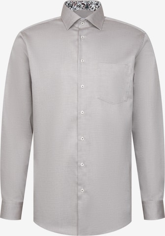 Chemise business 'Schwarze Rose' SEIDENSTICKER en gris : devant