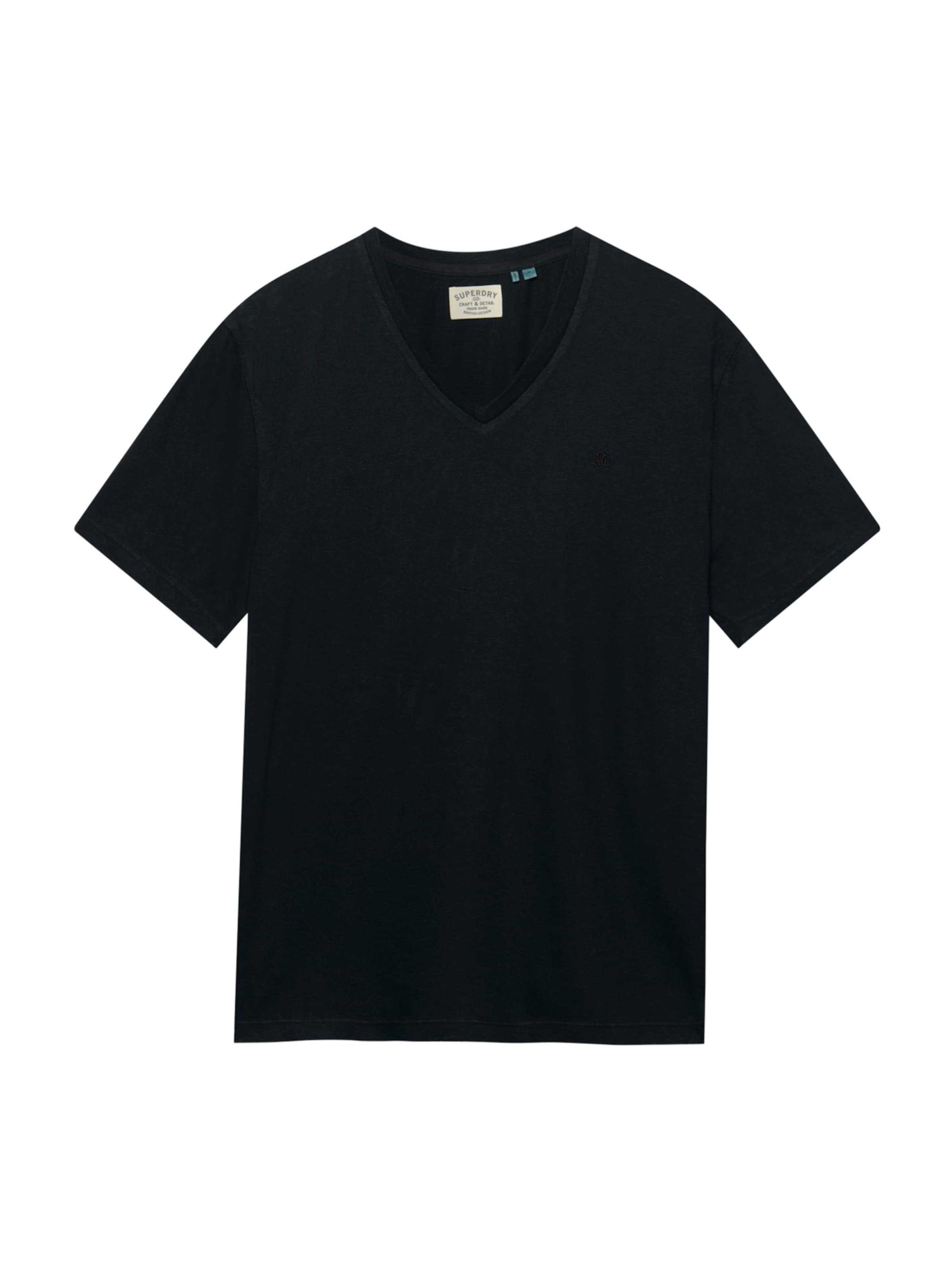 Superdry & Co Shirt 'Classic' in Black: front